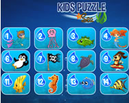Kids puzzle sea HTML5 jtk