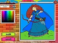 Princess Merida coloring online